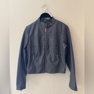 Forever 21 Charcoal Leather Jacket